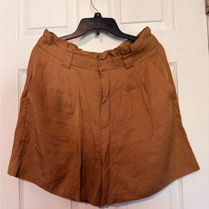 Banana Republic Tan Paperbag Waist Shorts